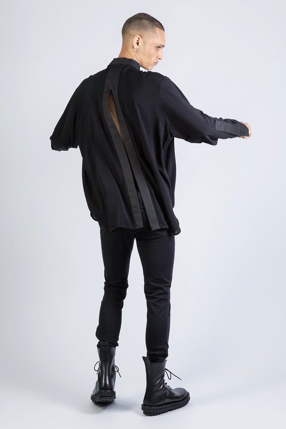 SPLITTED Viskose - Shirt - Männer