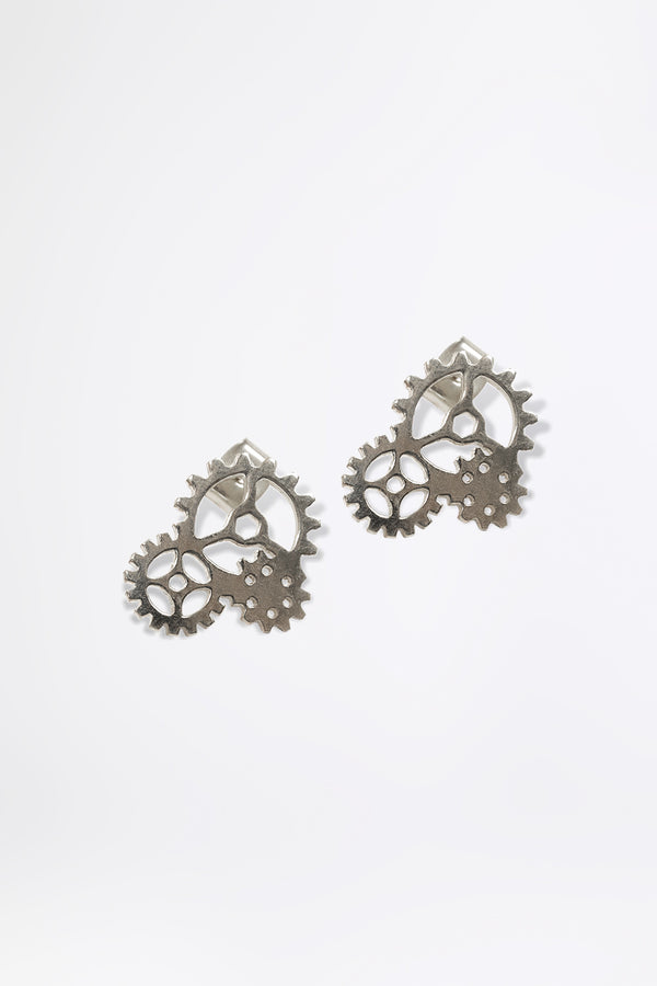 GEARWHEEL - Triple Gold Ohrring