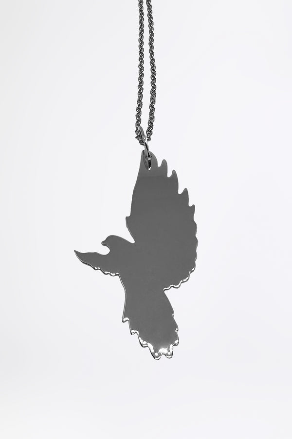 BIRD - ロングシルバーネックレス