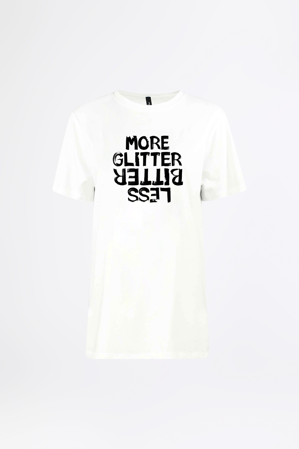 MORE GLITTER LESS BITTER - ステートメントTシャツ