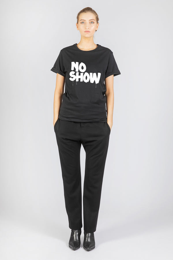 NO SHOW Black/White - Statement T-shirt
