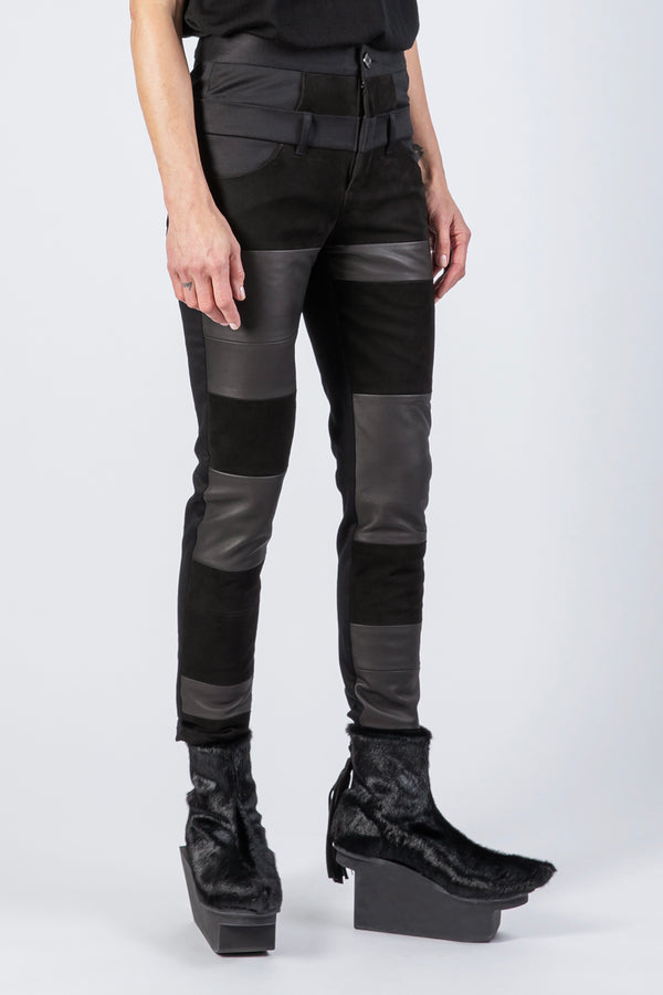 SKINNY NORRIS LEATHER - Pants