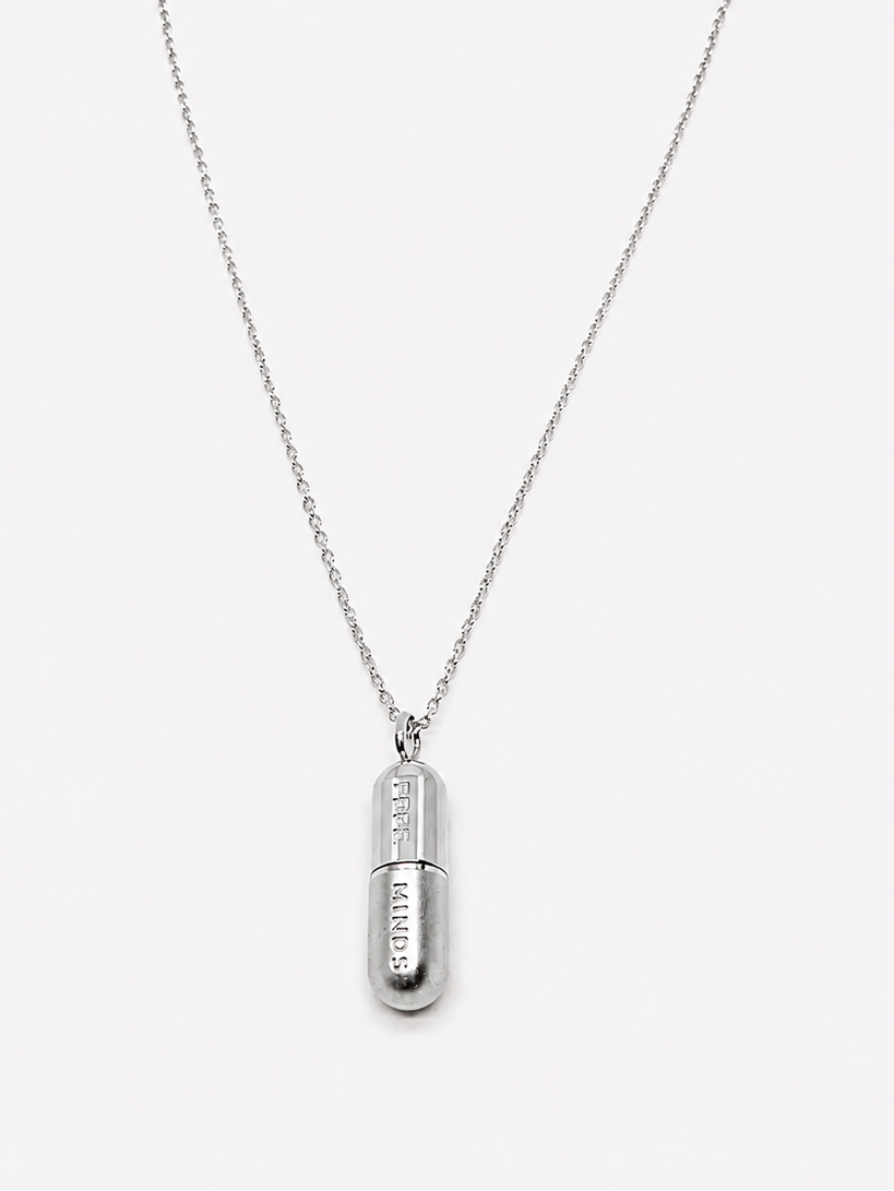SILVER PILL - Necklace