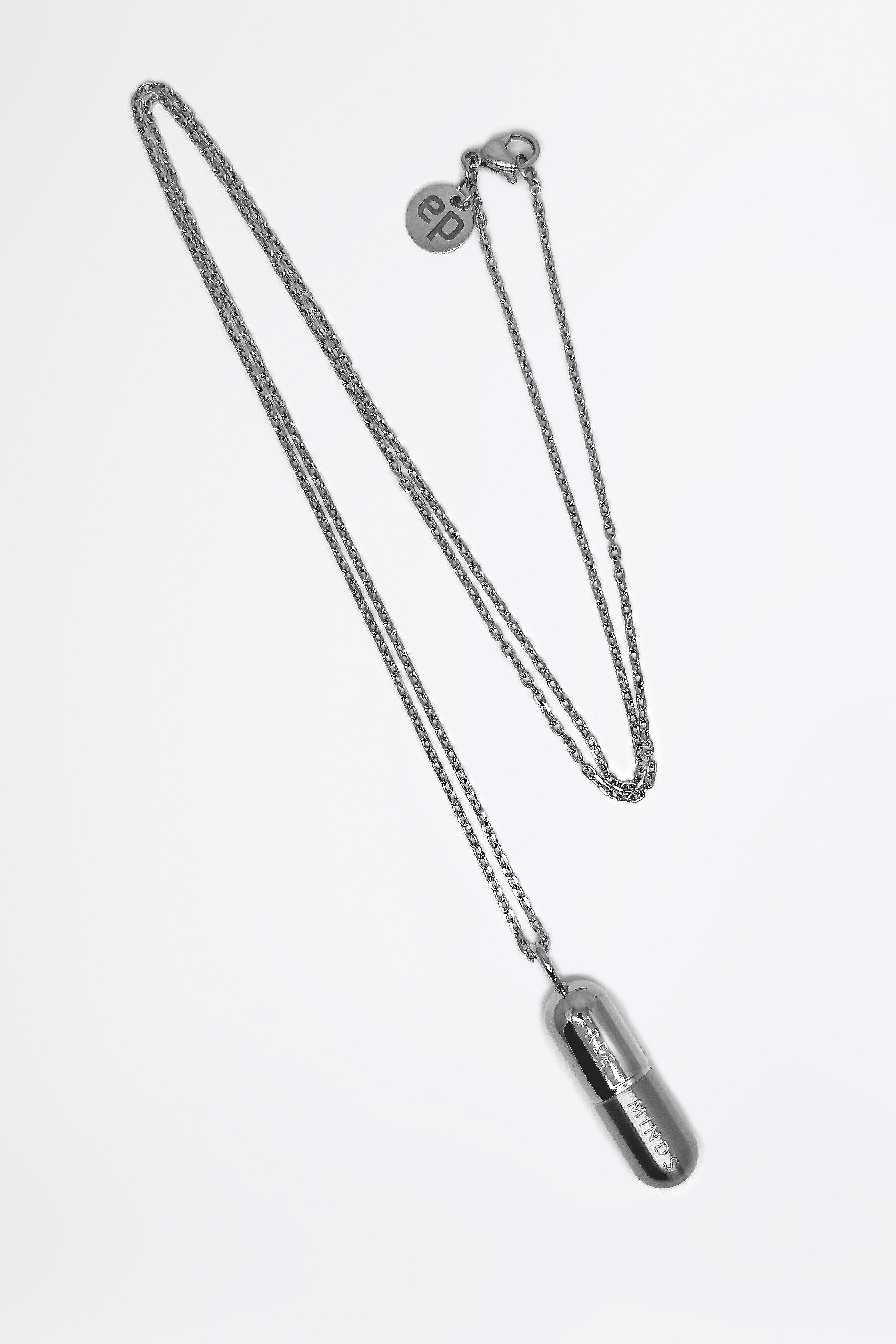 SILVER PILL - Necklace