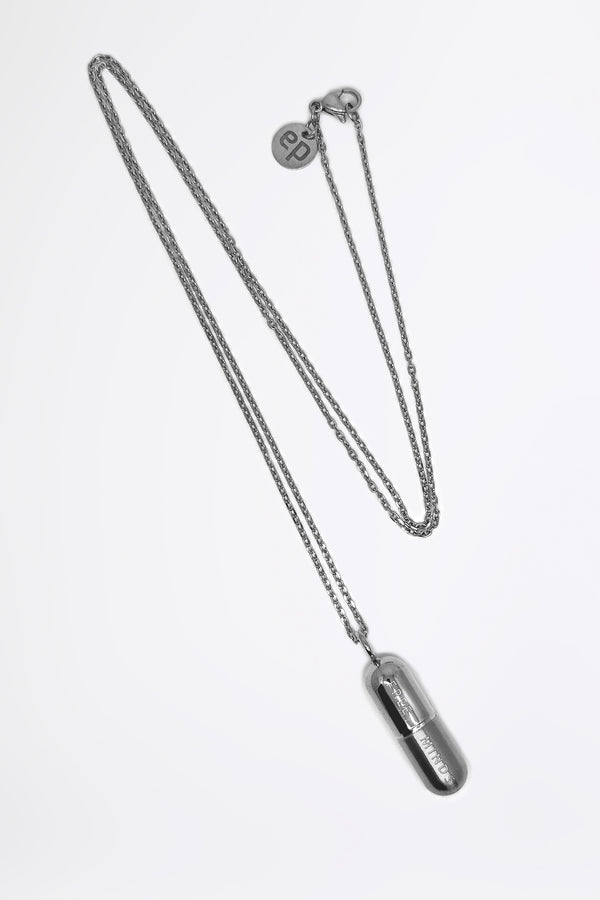 SILVER PILL - Necklace
