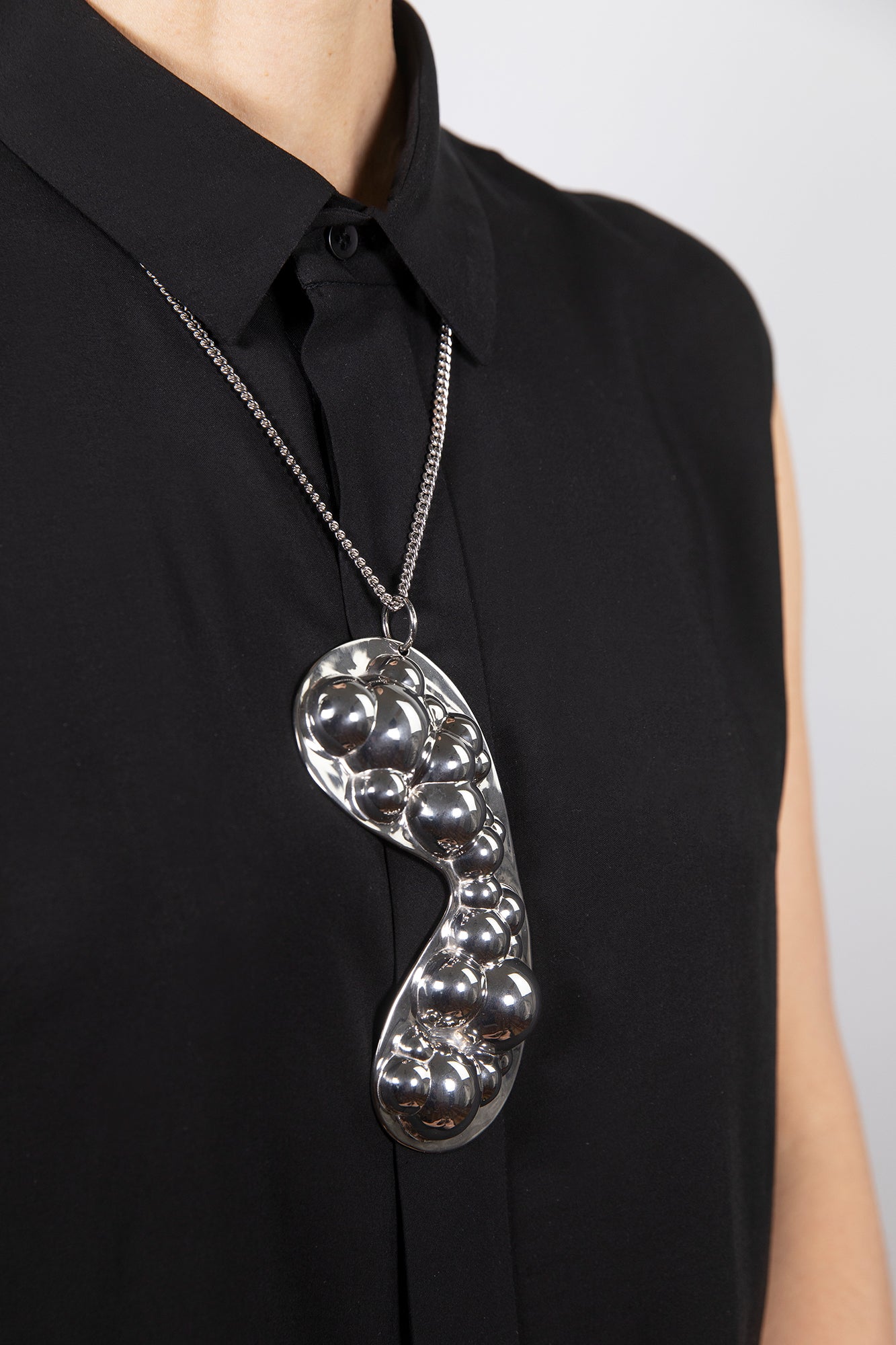 SLEEPMASK BUBBLE - Silver Necklace