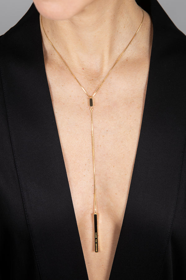 THANK YOU UNIVERSE - Y-Gold Necklace
