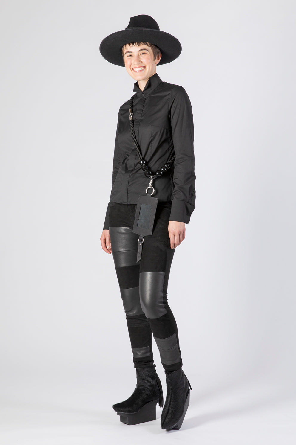 SKINNY NORRIS LEATHER - Hose