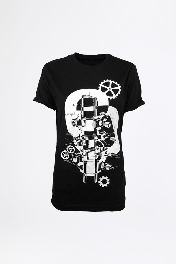 DREAM MACHINE - ブラック ステートメントTシャツ