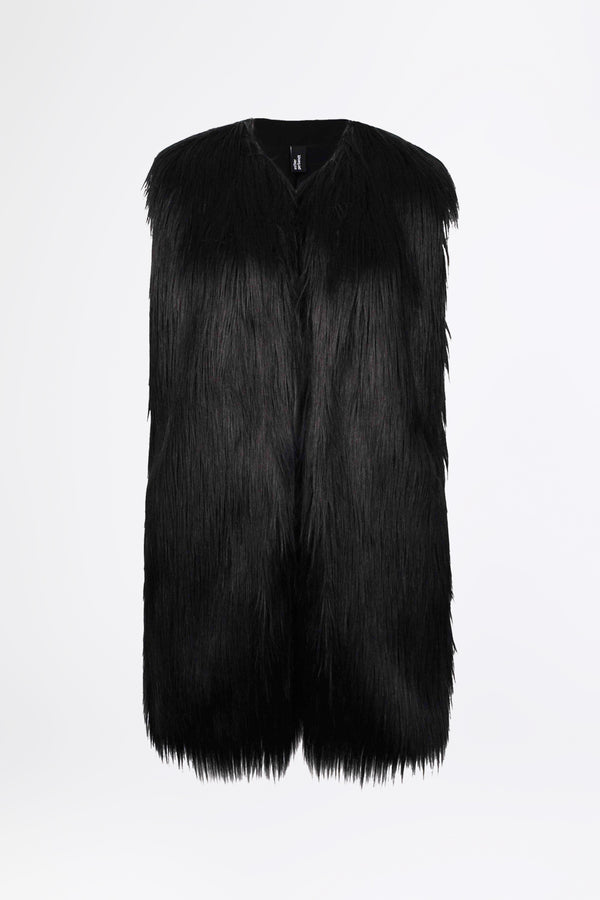 FAKE FUR LONG - Vest
