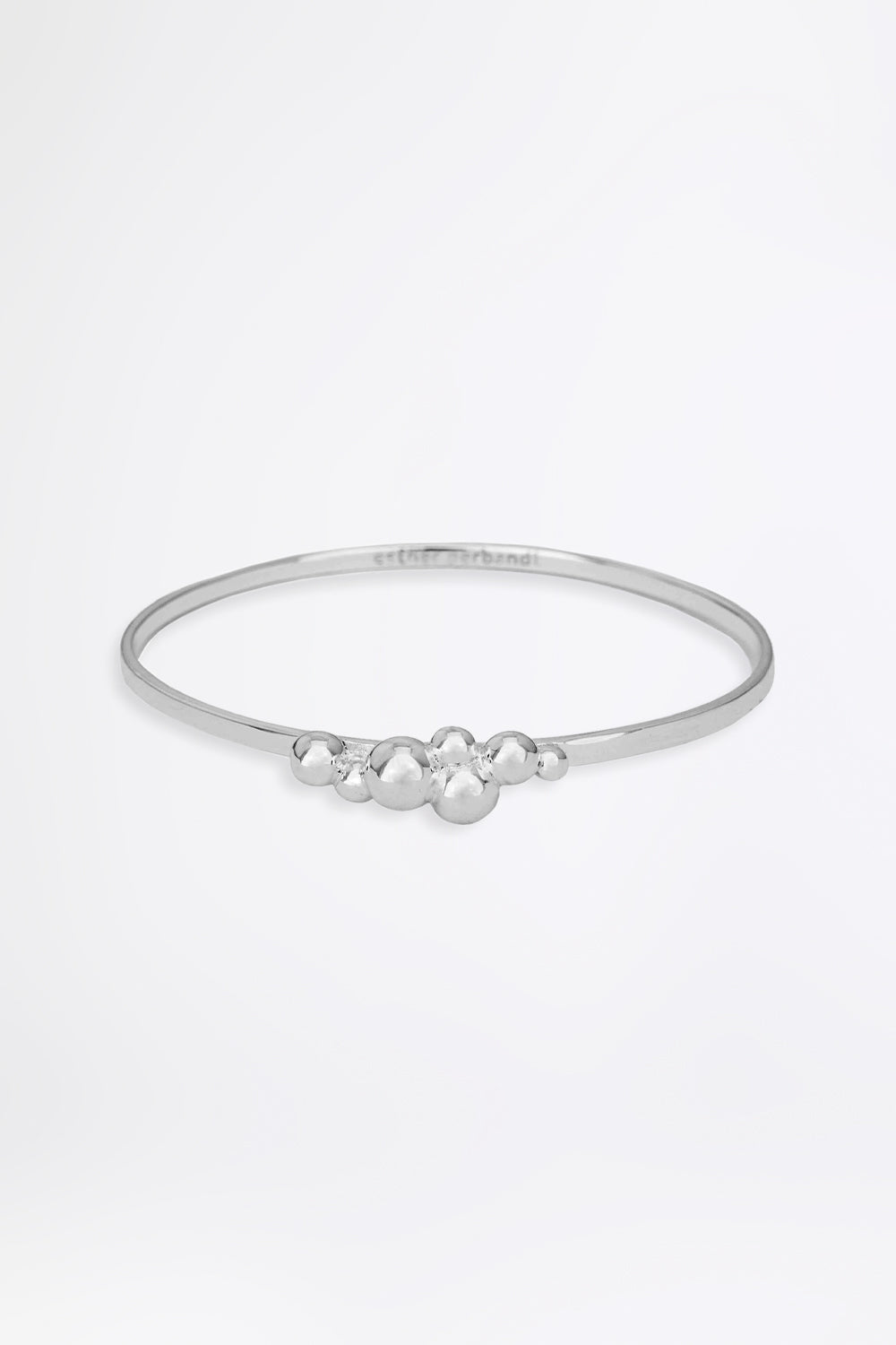 FINE BUBBLE - Silver Bangle