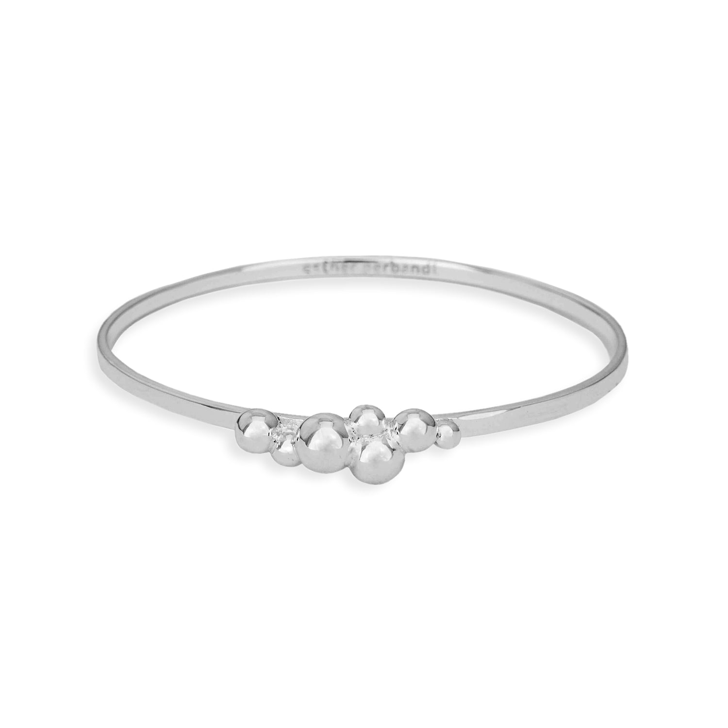 FINE BUBBLE - Silver Bangle