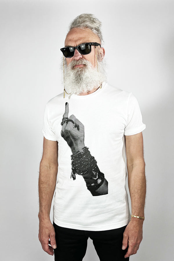 F*** OFF - Weiß Statement T-Shirt - Männer