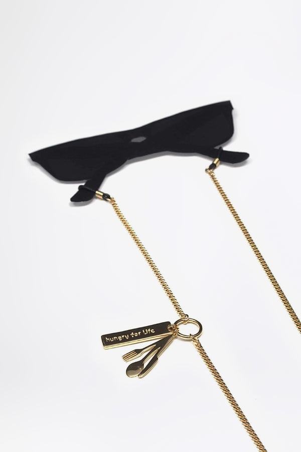 HUNGRY FOR LIFE - Goldene Brillenhalterkette