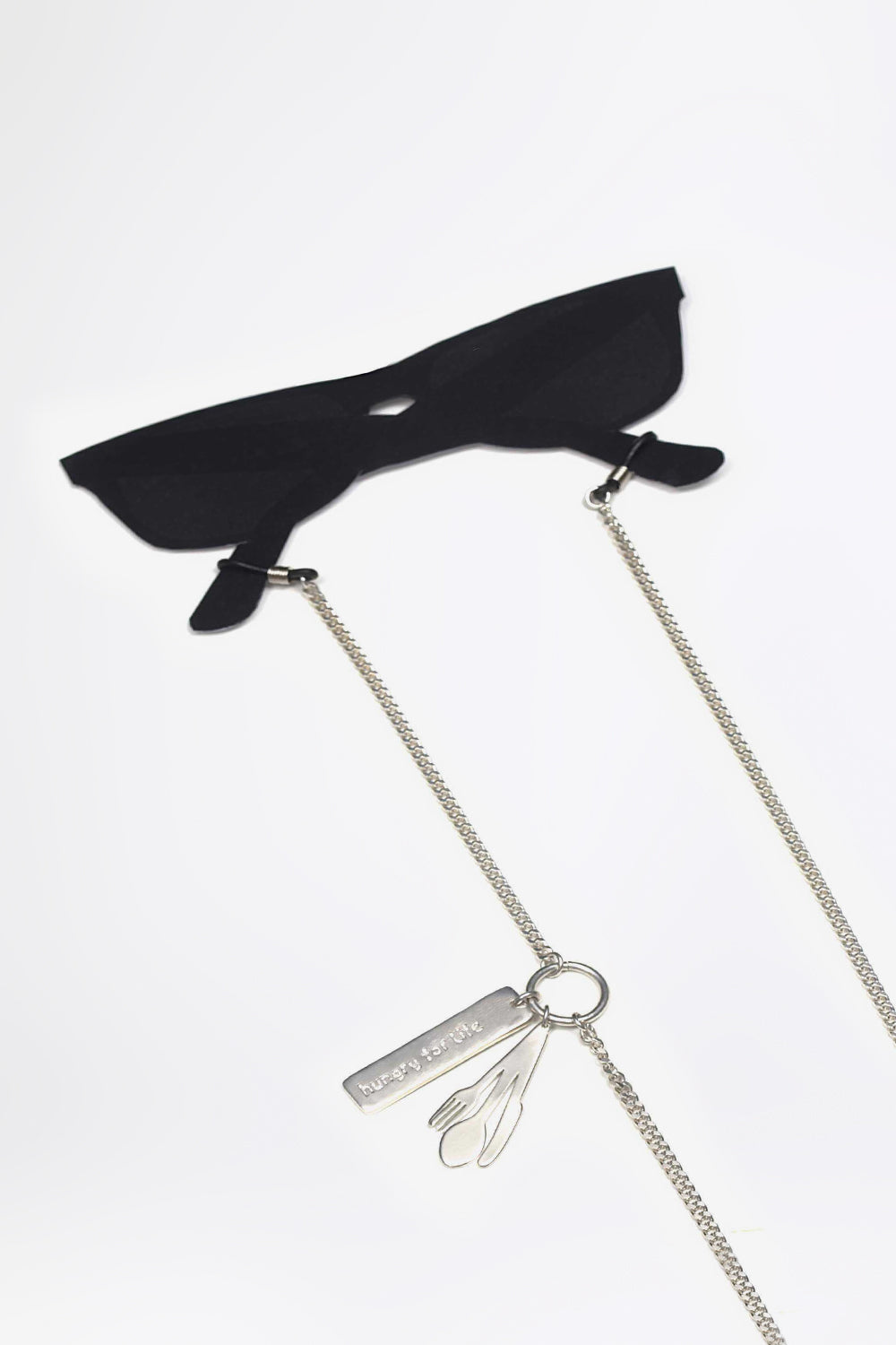 HUNGRY FOR LIFE - Silberne Brillenhalterkette