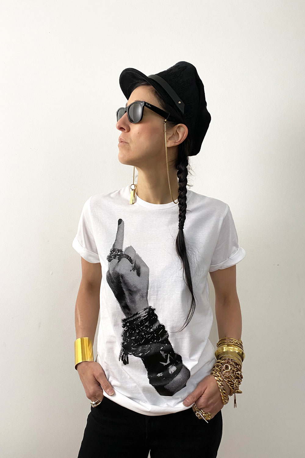 F*** OFF - Weiß Statement T-Shirt