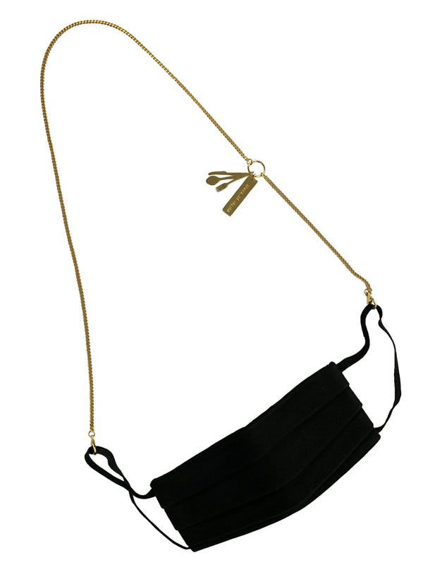 HUNGRY FOR LIFE - Gold Mask Holder Necklace