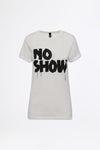 NO SHOW Weiß - Statement T-Shirt
