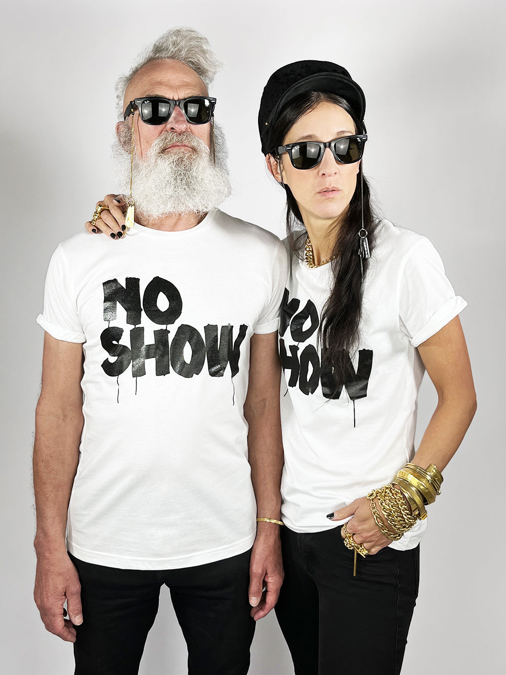NO SHOW Weiß - Statement T-Shirt