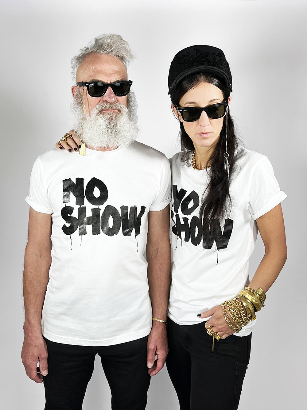 NO SHOW Weiß - Statement T-Shirt