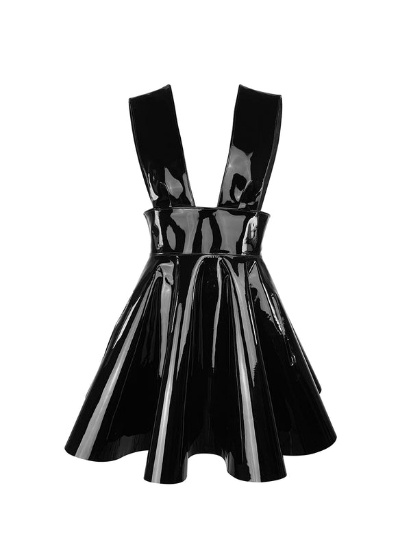 SHELL MINI LACKLEDER - Kleid