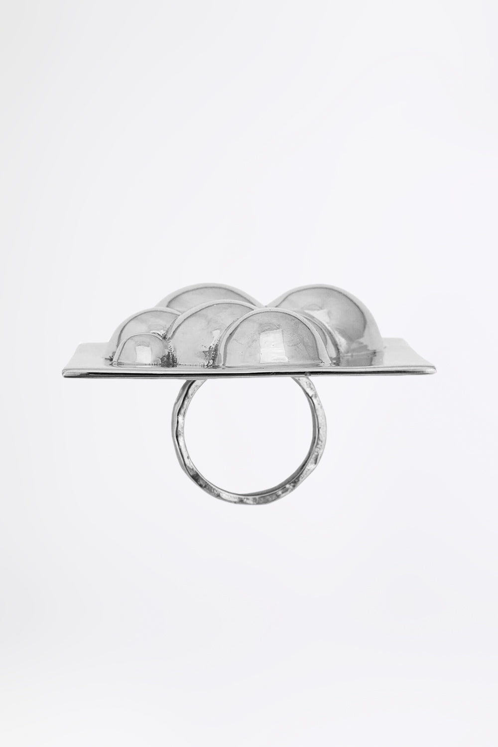 SQUARE BUBBLE - Silberring