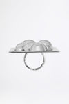SQUARE BUBBLE - Silberring