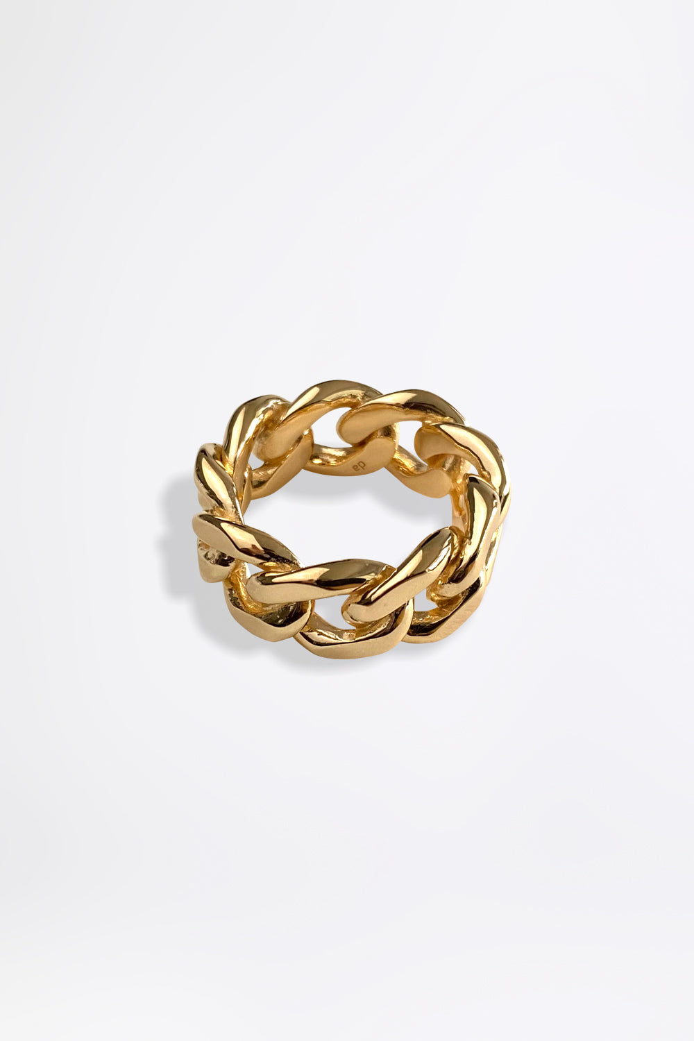 TANK CHAIN BOLD - Gold Ring