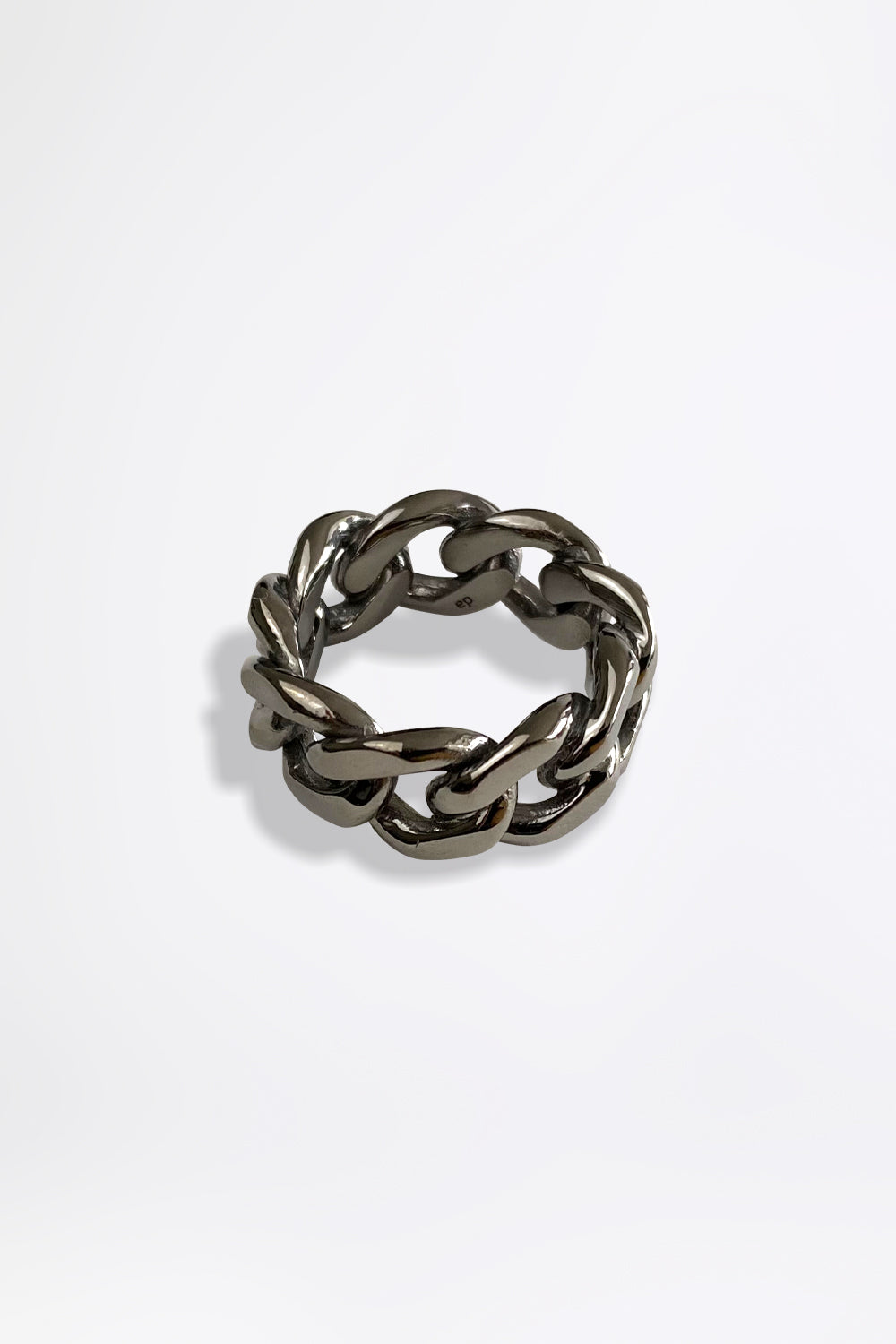 TANK CHAIN BOLD - Gunmetal Ring