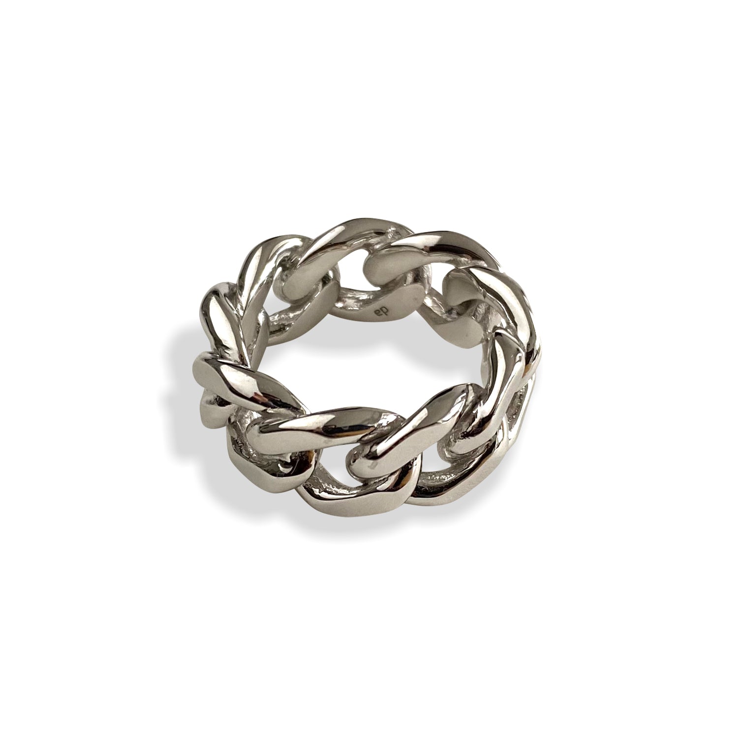 TANK CHAIN BOLD - Silver Ring