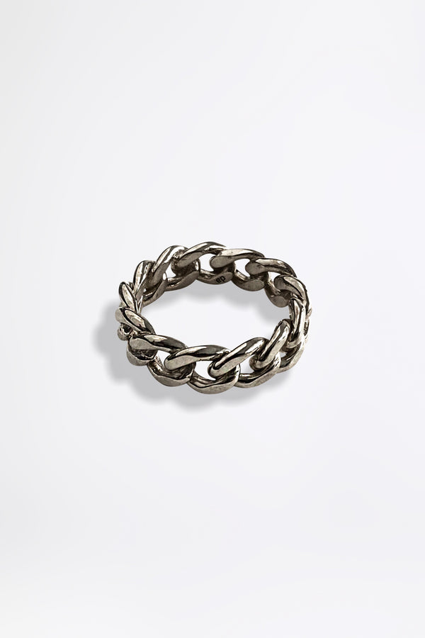 TANK CHAIN FINE - Gunmetal Ring