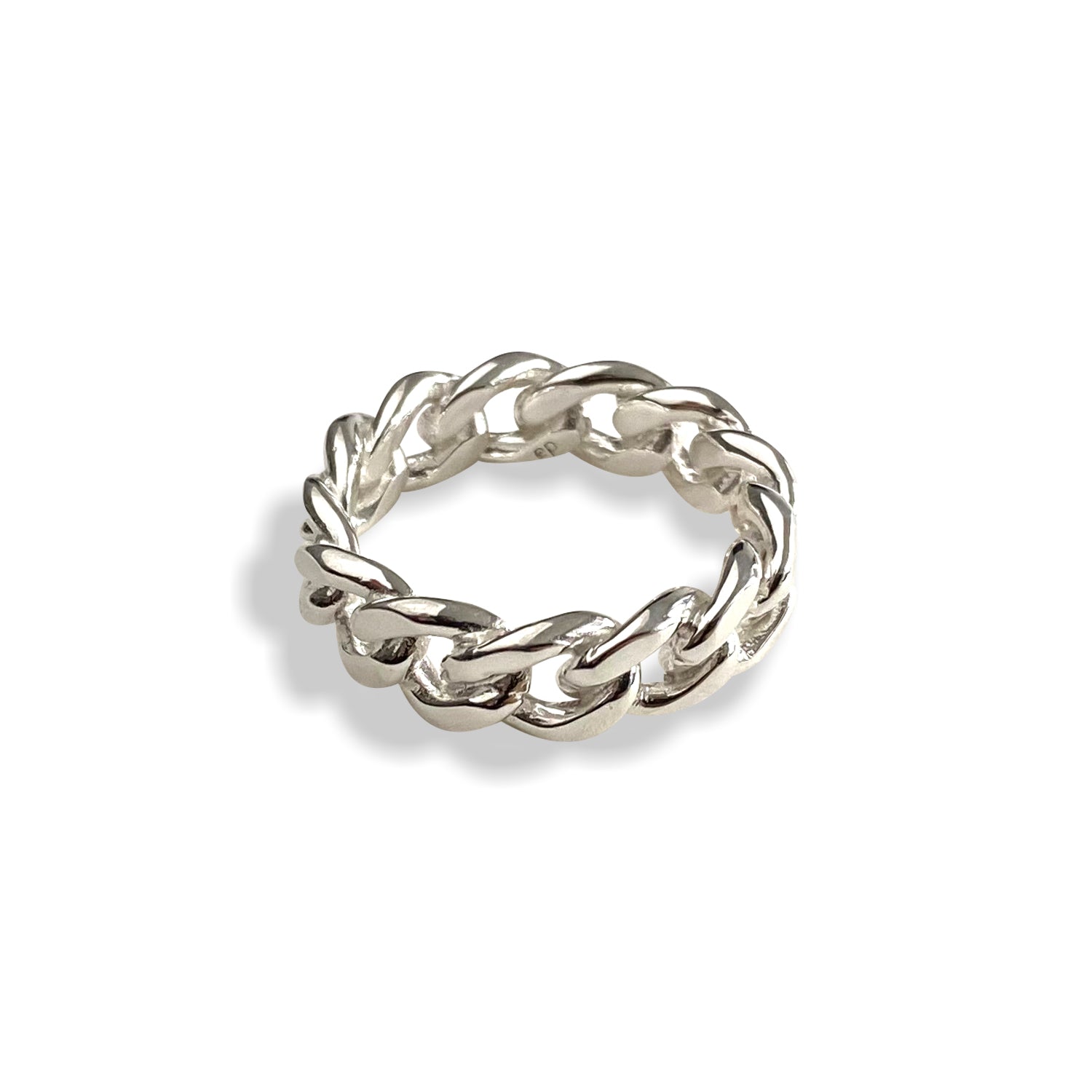 TANK CHAIN FINE - Silver Ring