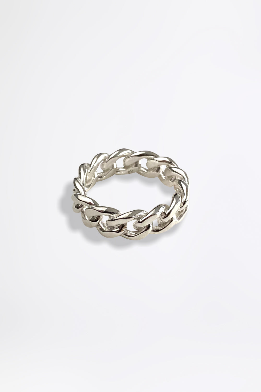 TANK CHAIN FINE - Silber Ring