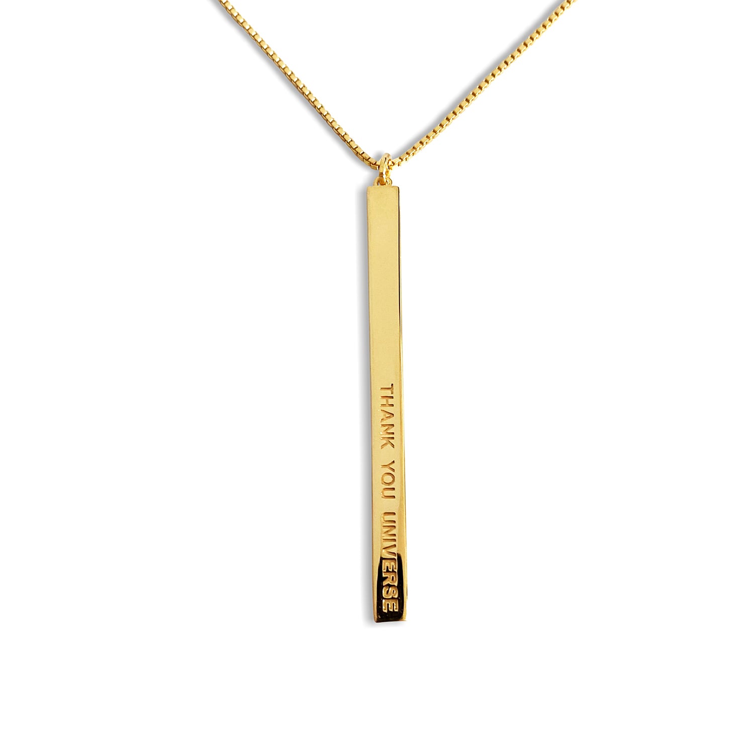 THANK YOU UNIVERSE - Gold Halskette