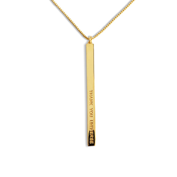 THANK YOU UNIVERSE - Gold Halskette