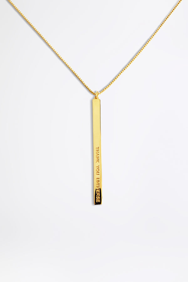 THANK YOU UNIVERSE - Gold Halskette