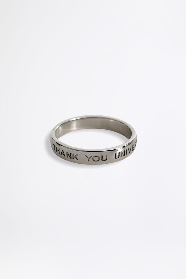 THANK YOU UNIVERSE - SIMPLE - Silver Ring