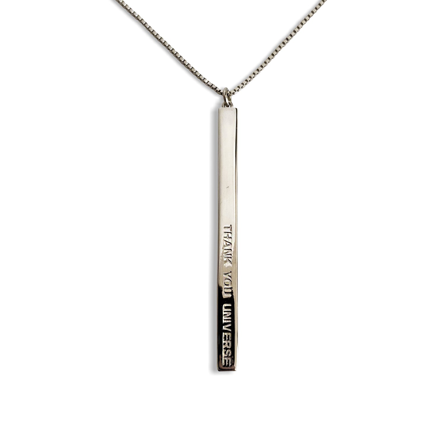 THANK YOU UNIVERSE - Silver Necklace