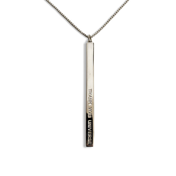 THANK YOU UNIVERSE - Silver Necklace