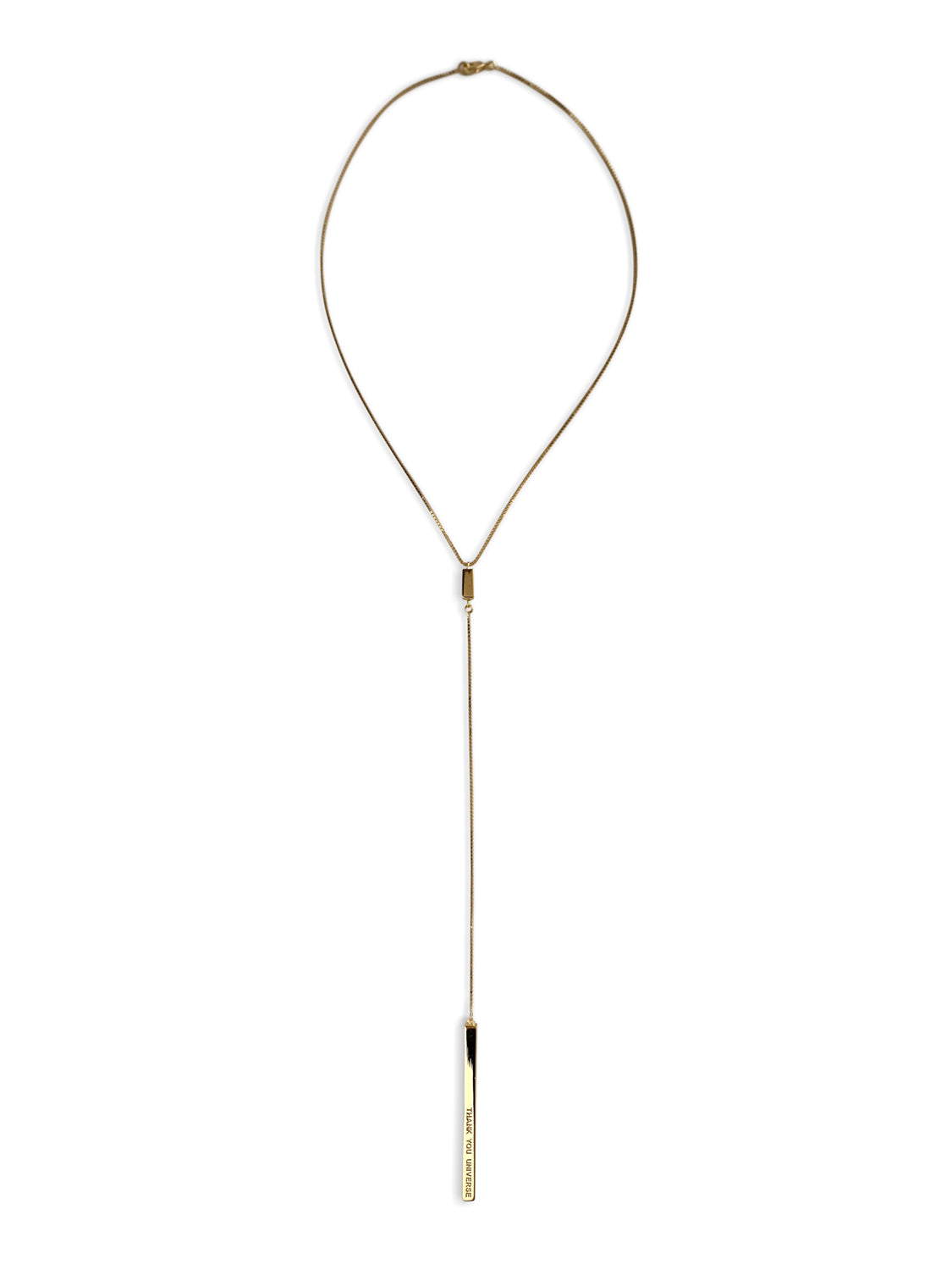 THANK YOU UNIVERSE - Y-Gold Necklace