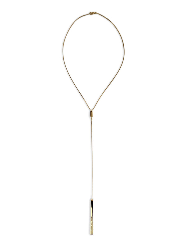 THANK YOU UNIVERSE - Y-Gold Necklace