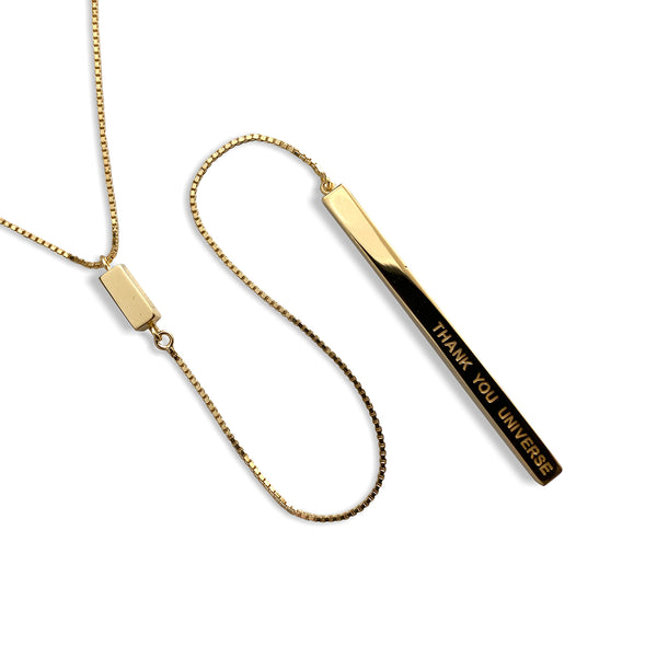 THANK YOU UNIVERSE - Y-Gold Necklace