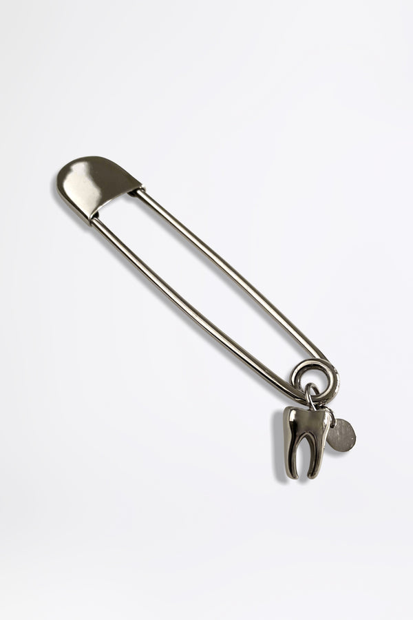 TOOTH - Silver Safety pin