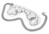 SLEEPMASK BUBBLE - Silber Kette