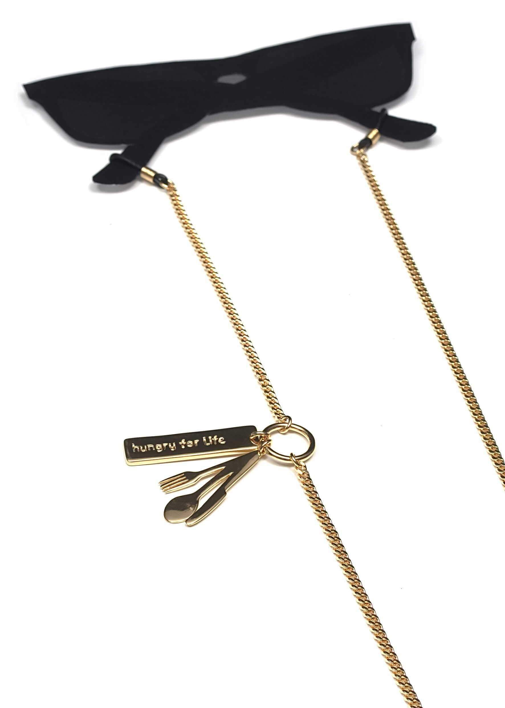 HUNGRY FOR LIFE - Golden Glasses Holder Necklace | esther perbandt