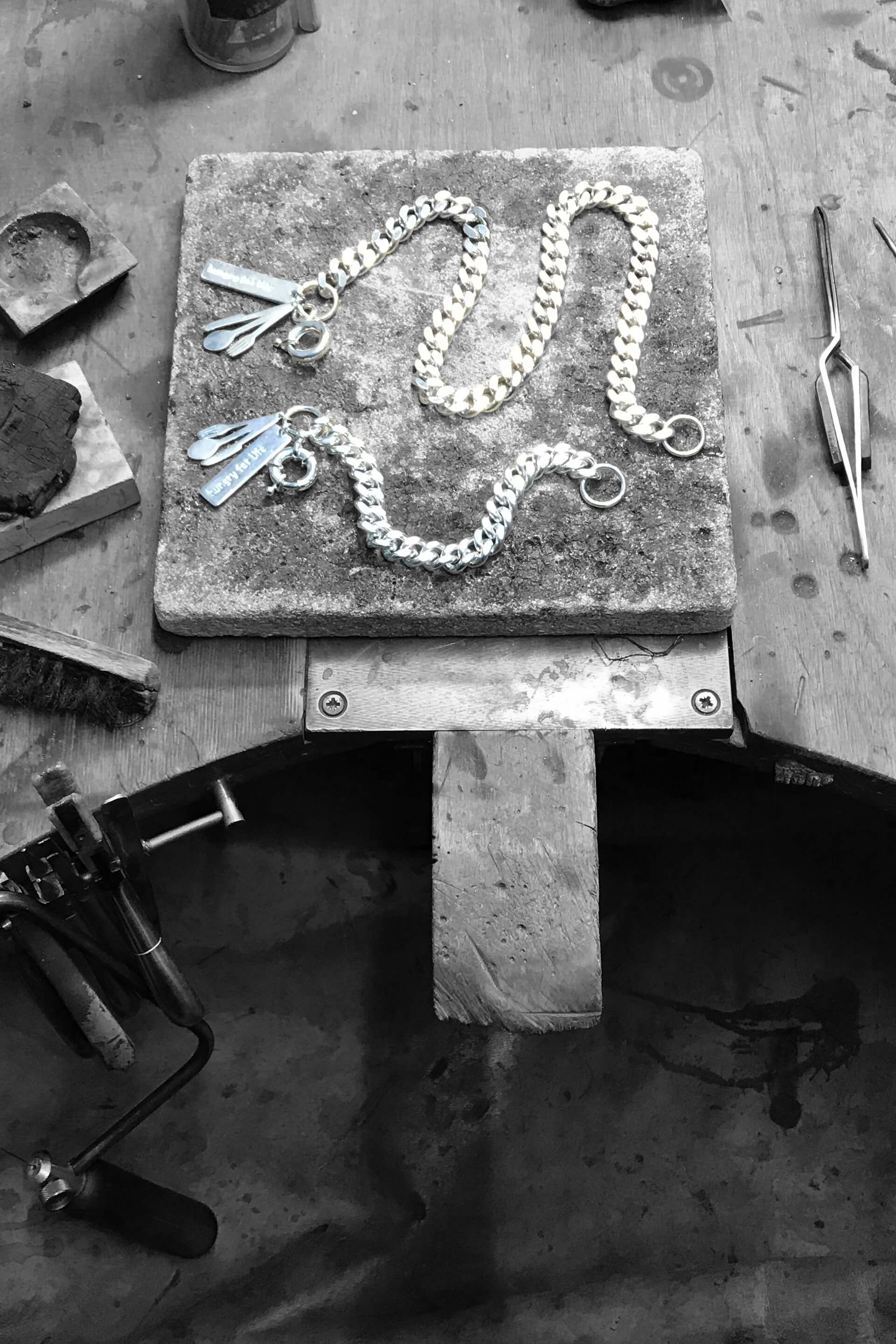 Silver plating tuning for bracelets and heavy chains