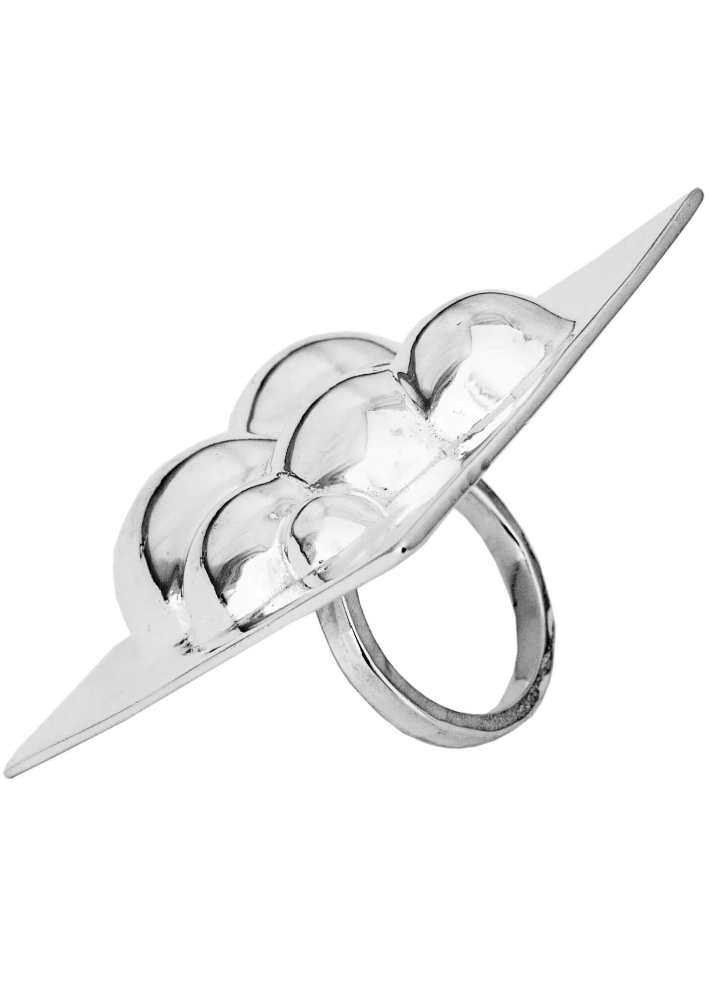 SQUARE BUBBLE - Silberring