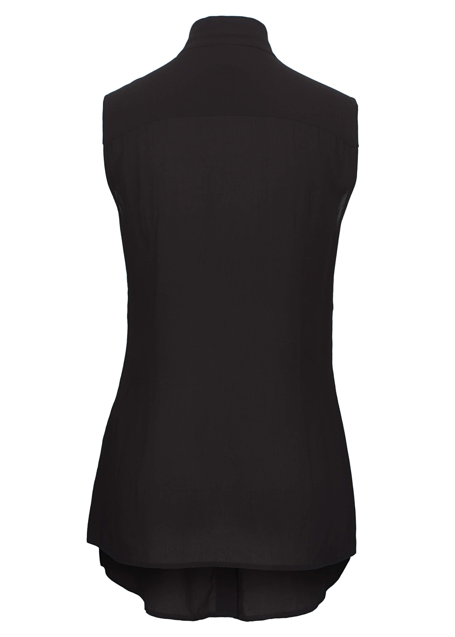 DOUBLE COLLAR - Sleeveless Shirt