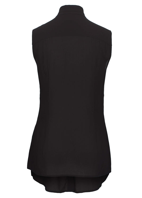 DOUBLE COLLAR - Sleeveless Shirt