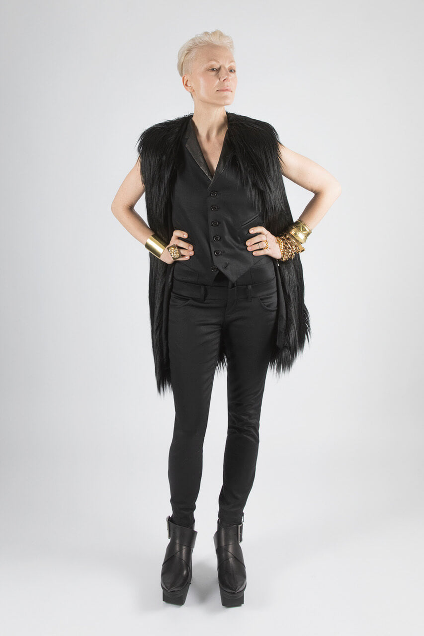 FAKE FUR LONG - Vest